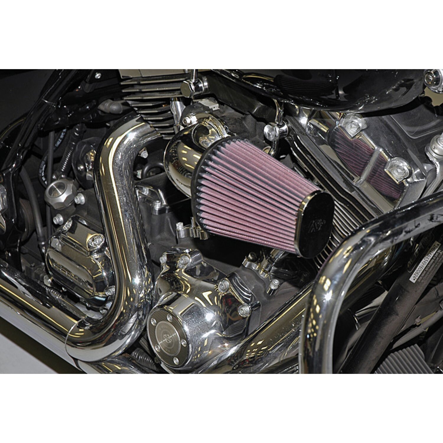 K&N, AirCharger performance air cleaner kit, Silver, Polished