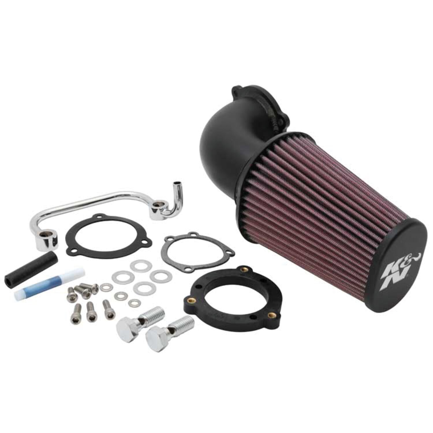 K&N, AirCharger performance air cleaner kit, Black, Gloss