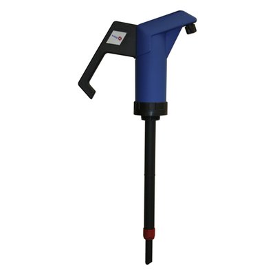 Vition plastic; Fluid pump; Hand action; With length adjustable suction pipe to fit 60 and 200 liter oil drums; Fits large oil drum fittings