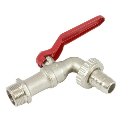 Metal; 3/4" threaded; Fits 60 and 200 liter oil drums; Will fit small oil drum fittings