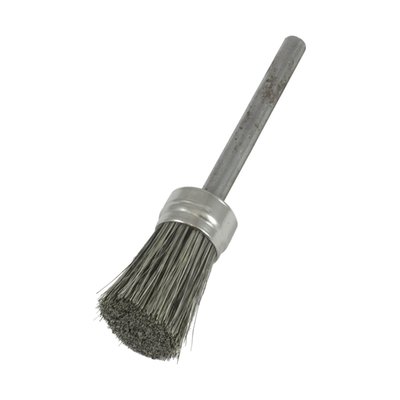 Hollow cleaning brush for use with pump driven cleaning fluids. Without hose.