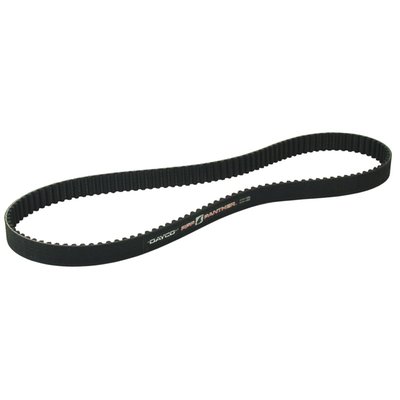 Panther belt by Dayco. Neoprene rubber backing, which rejects abrasive wear and allows less vibration when compared with stock belts. 
OEM replacement reference 40003-79