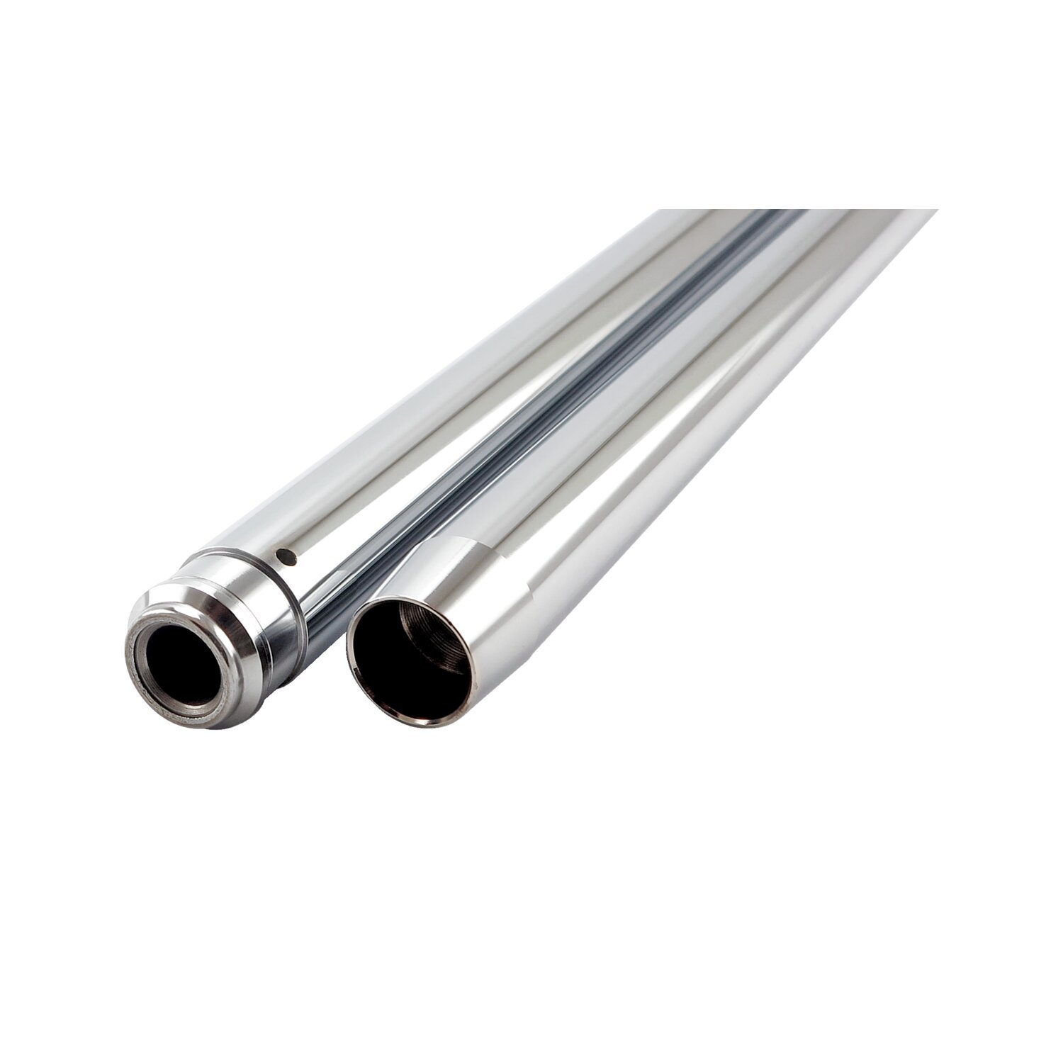 Fork tubes 35mm, 25-1/4". show, Chrome