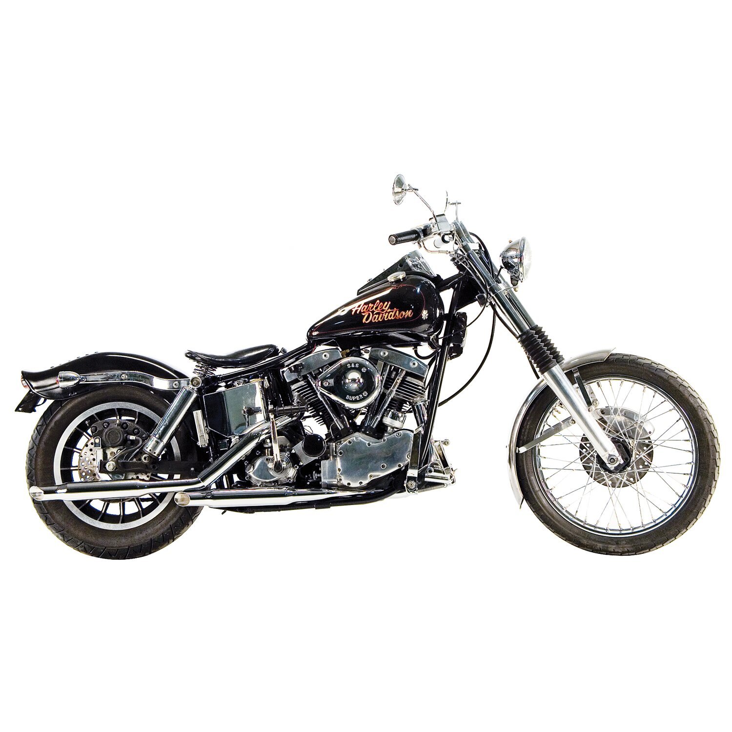 Paughco, Shorty exhaust (38, Unpainted, Chrome