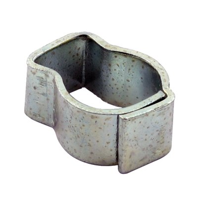 Stock style 'Clamp & Click' type crimp hose clamp. 
OEM replacement reference 10067