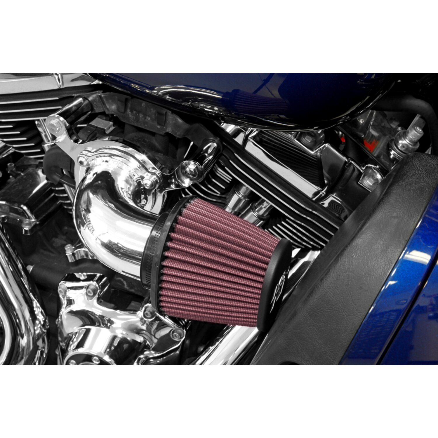 K&N, AirCharger performance air cleaner kit, Silver, Polished