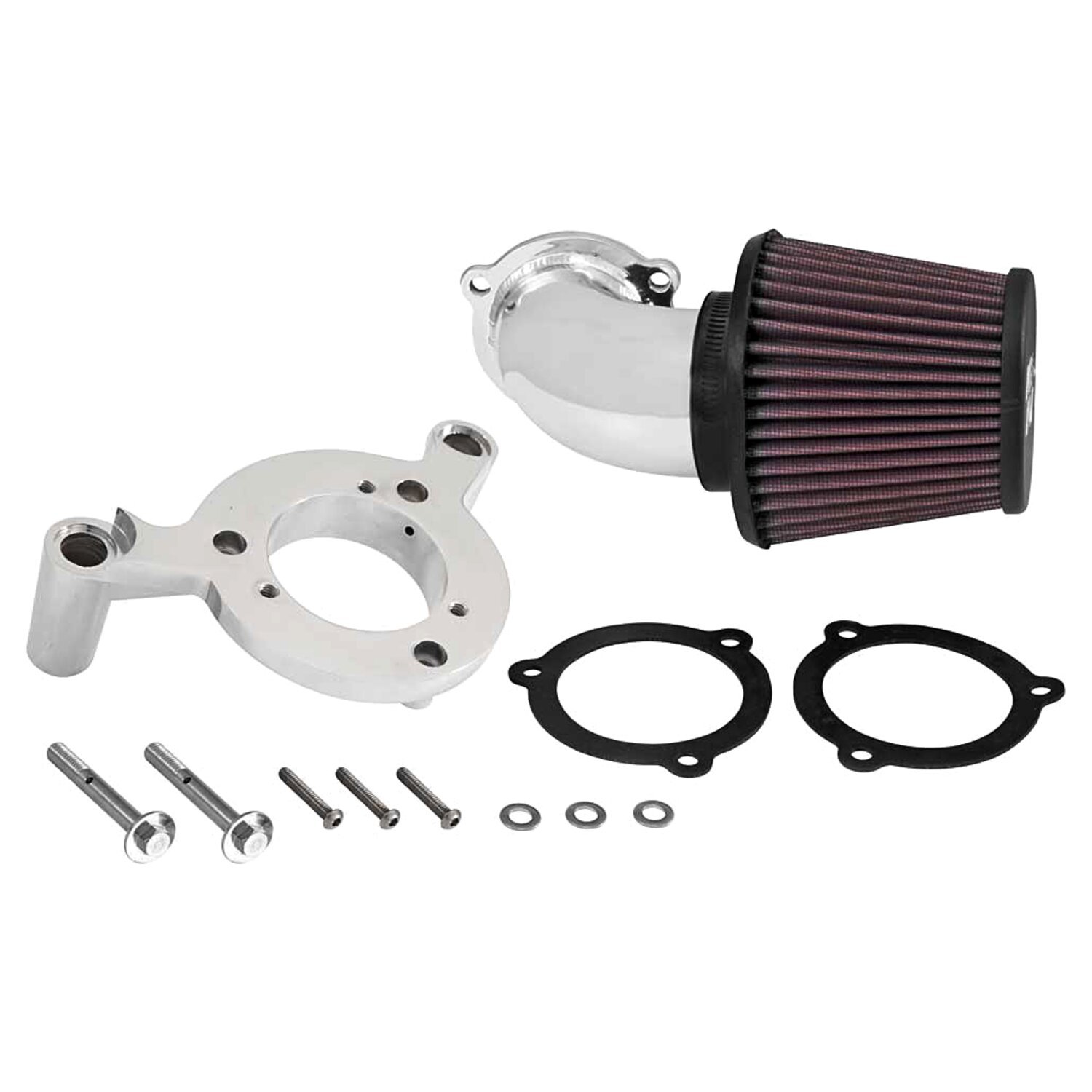 K&N, AirCharger performance air cleaner kit, Silver, Polished