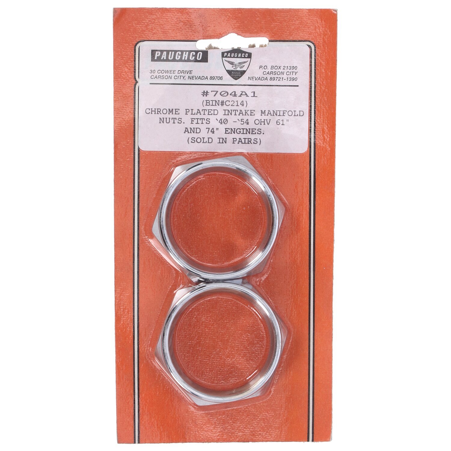 Paughco, Manifold intake nut set