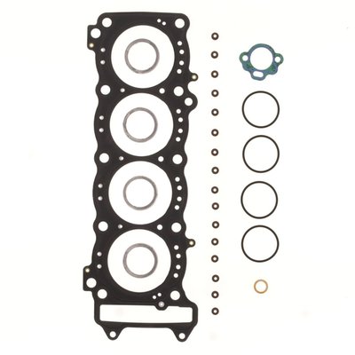 The Athena top end gasket kits include all necessary gaskets to rebuild the top end of the engine from the base gasket up. Kit includes all rubber gaskets, such as o-rings and valve stem seal. Valve cover gasket is separately available. High temperature blue silicon beading on most critical flat gaskets.