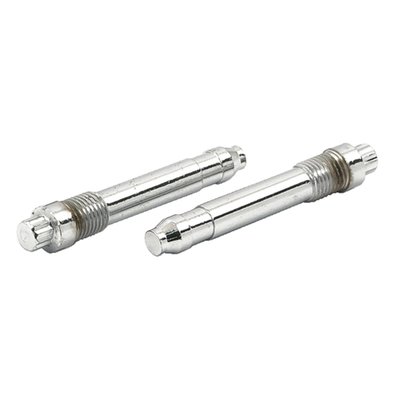 Chrome, 1 kit used per caliper, 3/8-24 threaded