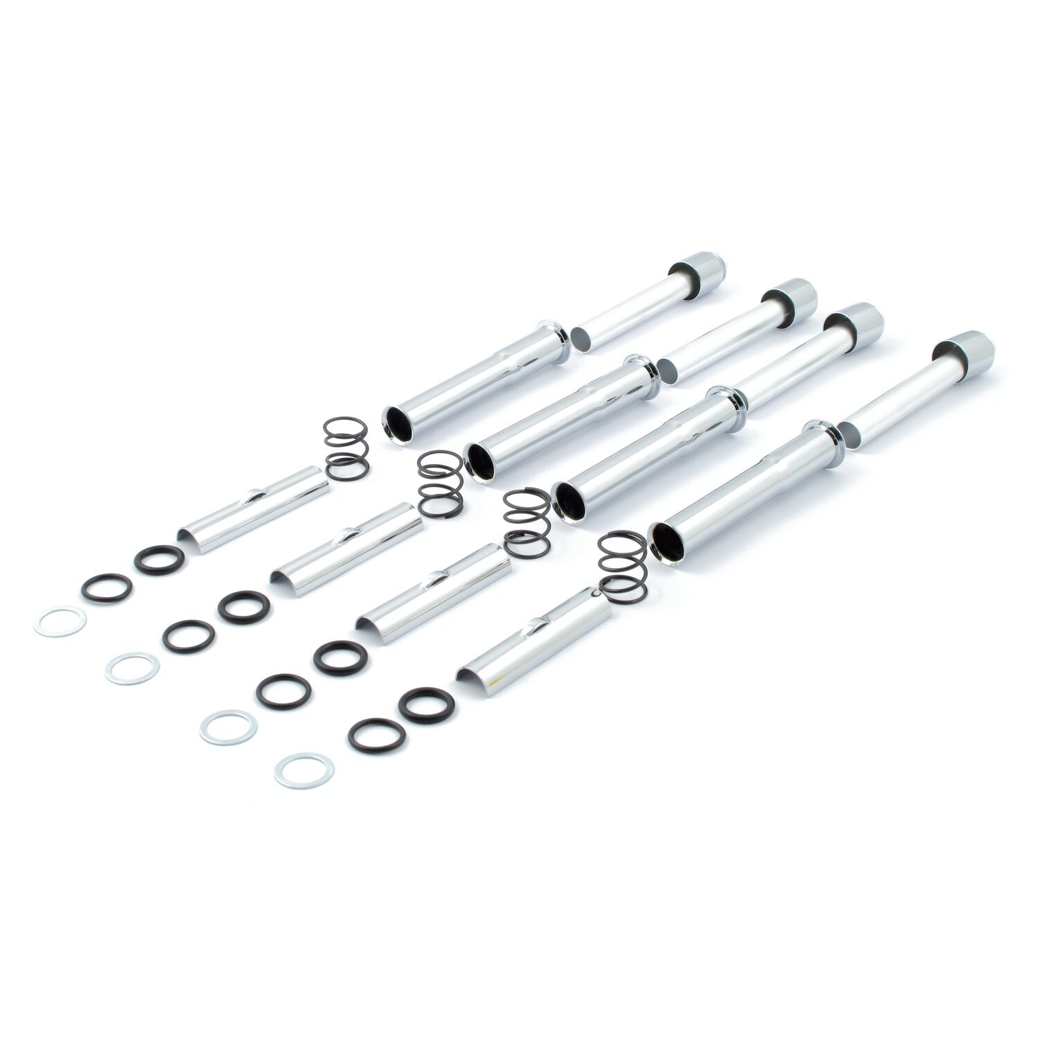 Complete 57-85 XL pushrod cover kit, Chrome