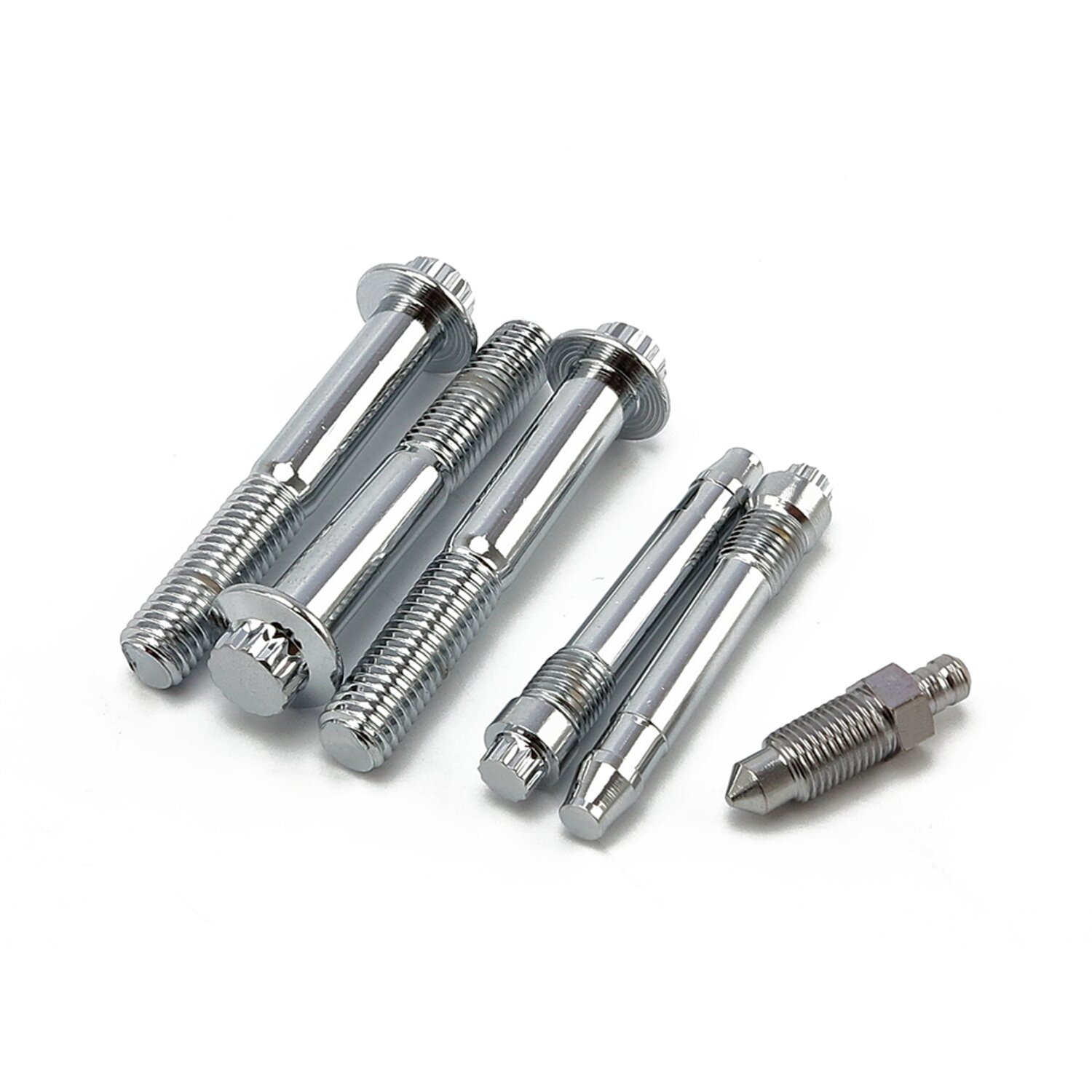 Brake caliper & pad mount kit fr/rr, Chrome