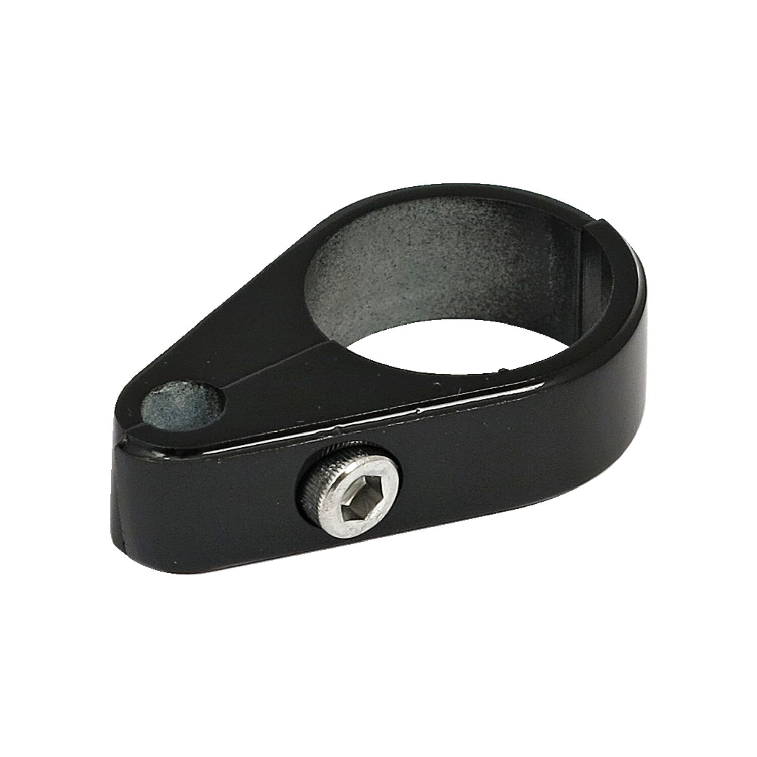 2-piece frame cable clamp. Throttle, Black