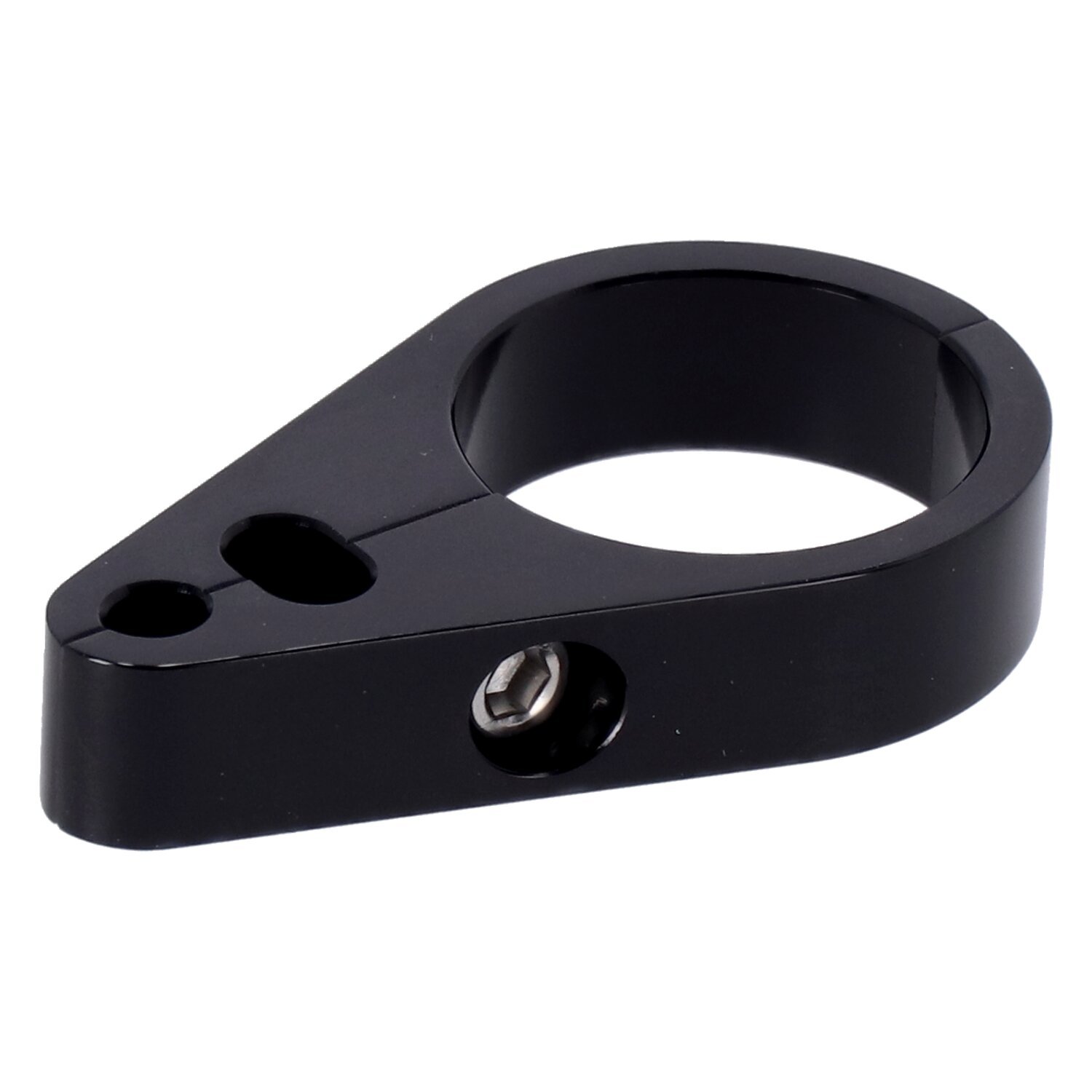 2-Piece frame cable clamp. Throttle/Idle/Brake, Black