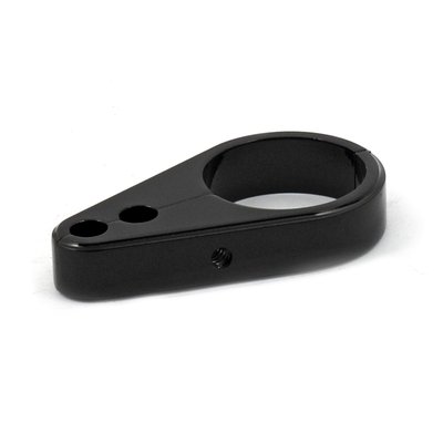 Two-piece design cable clamp, suitable to help route a combination of cables along frame tubes. 
- 2 hole 6mm. 
- Black. 
- 1-1/4" ID. 
