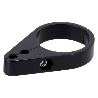 Two-piece design cable clamp, suitable to help route a combination of cables along frame tubes. 
- 2 hole 6mm. 
- Black. 
- 1-1/2" ID. 
