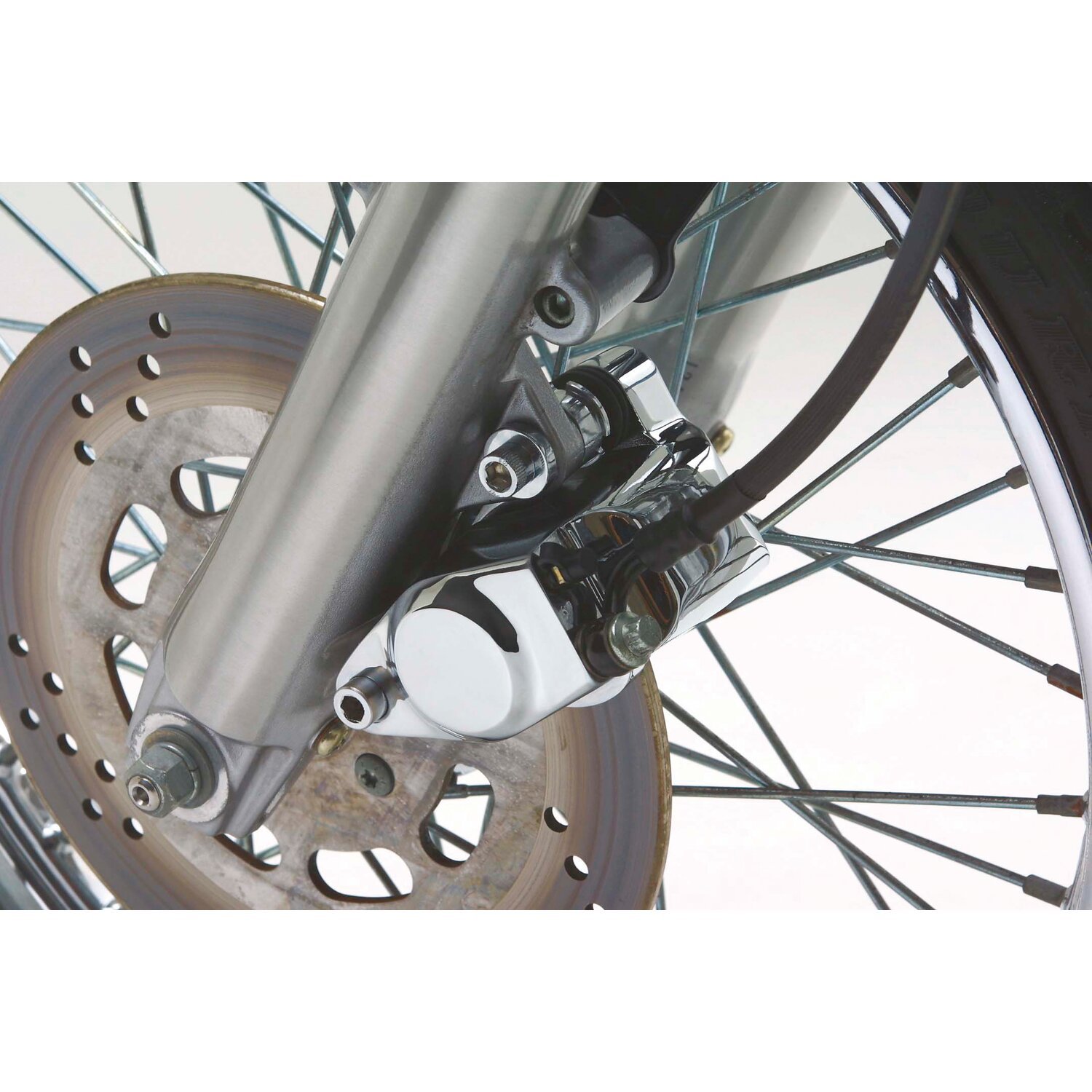 Brake caliper, left front, Black