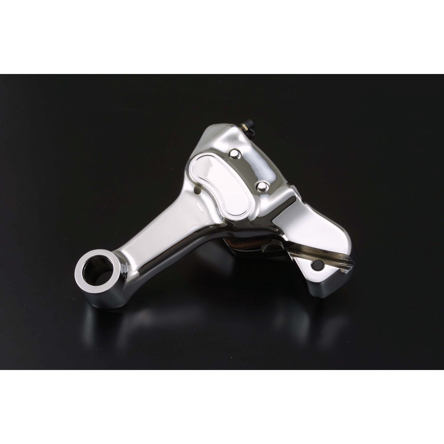 Brake caliper & bracket assembly, rear, Silver, Chrome