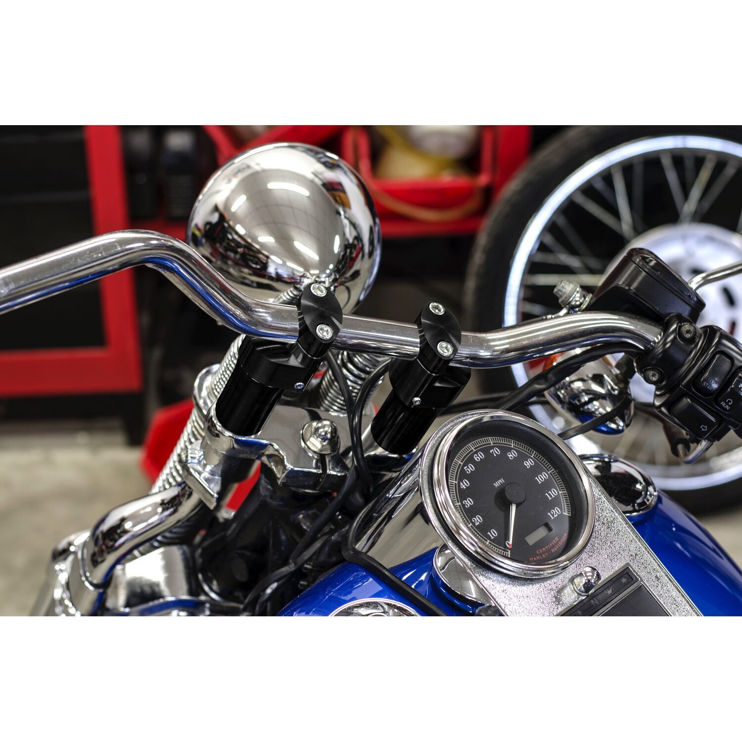 Free Spirits, FXSTS Springer risers, Black, Anodized
