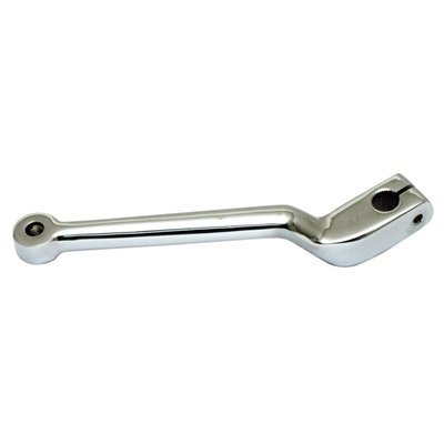 With splines. Replacement outer shift arm. 
OEM replacement reference 33640-83.