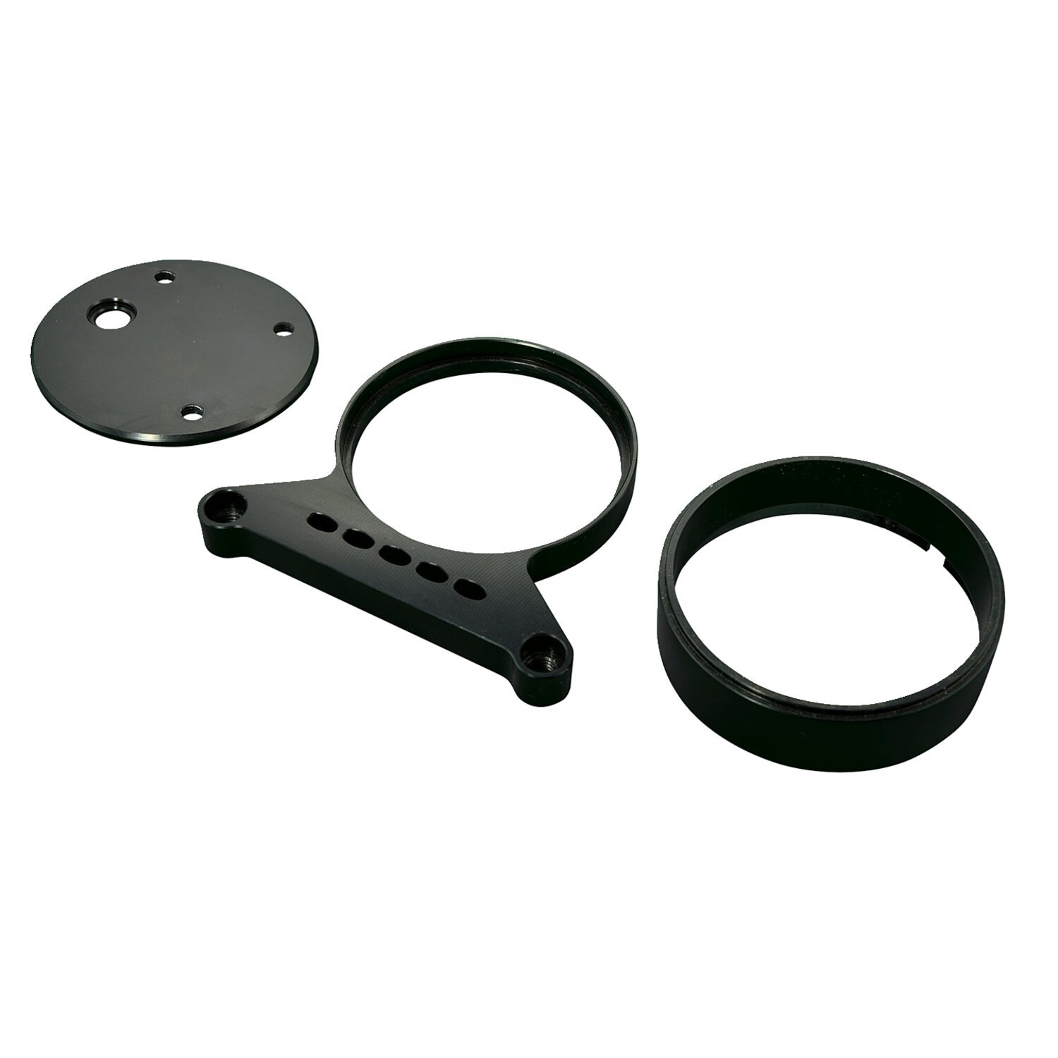 Free Spirits, XL Sportster speedometer mount bracket, Black, Matte