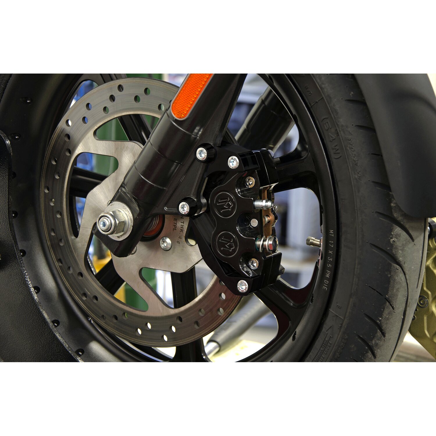 Free Spirits, XG caliper bracket. Front, Black, Matte