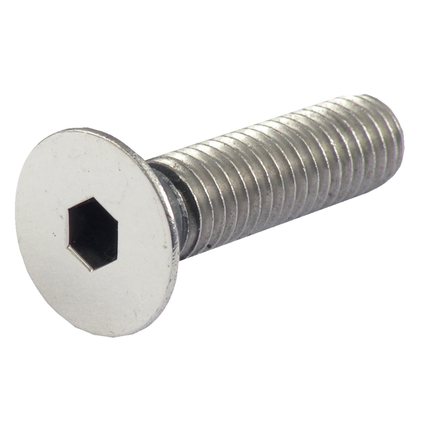 Flathead allen pol. ss 1/2-13 x 1 3/4, Polished