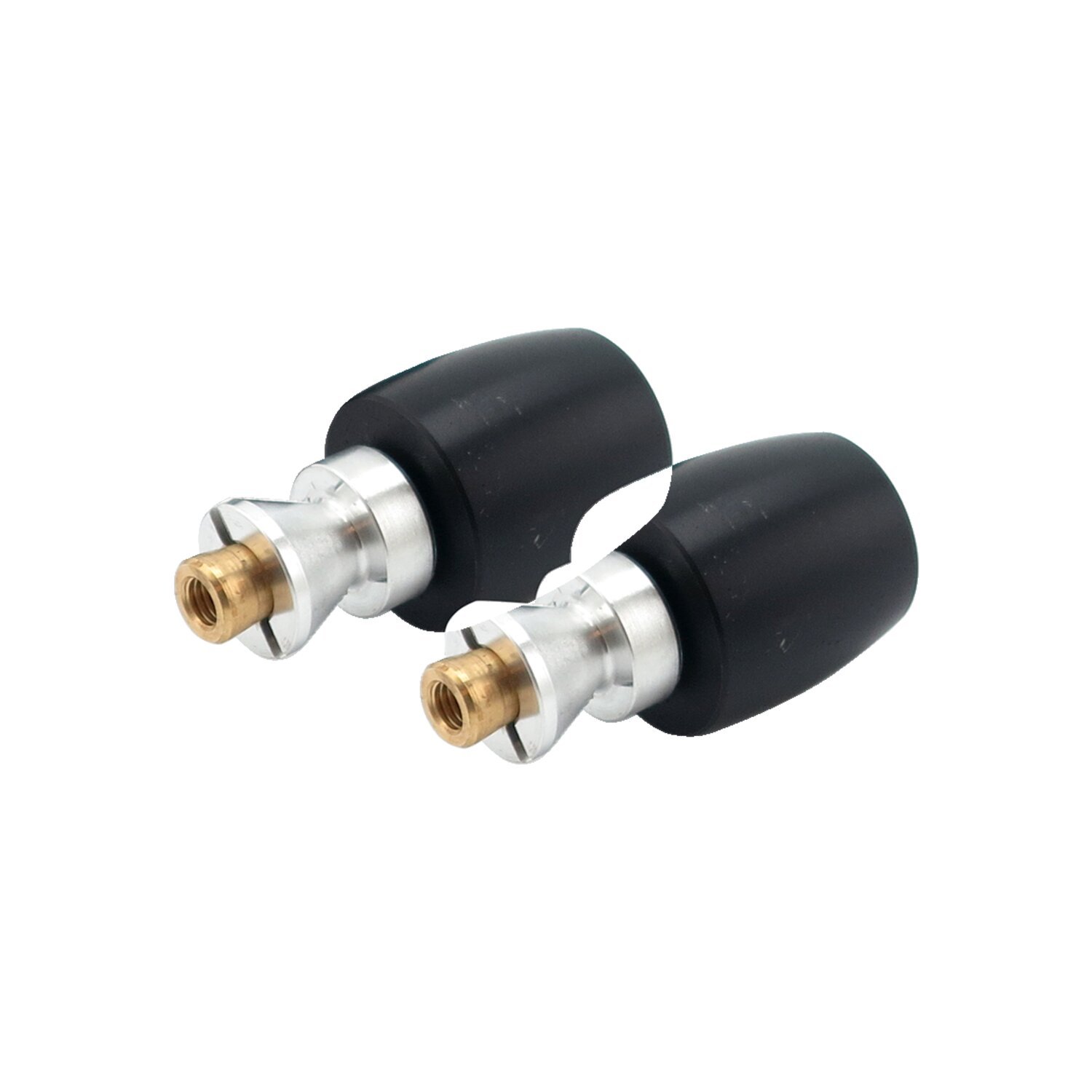 TRW, Classic bar ends for 22mm aluminum handlebars, Black, Anodized