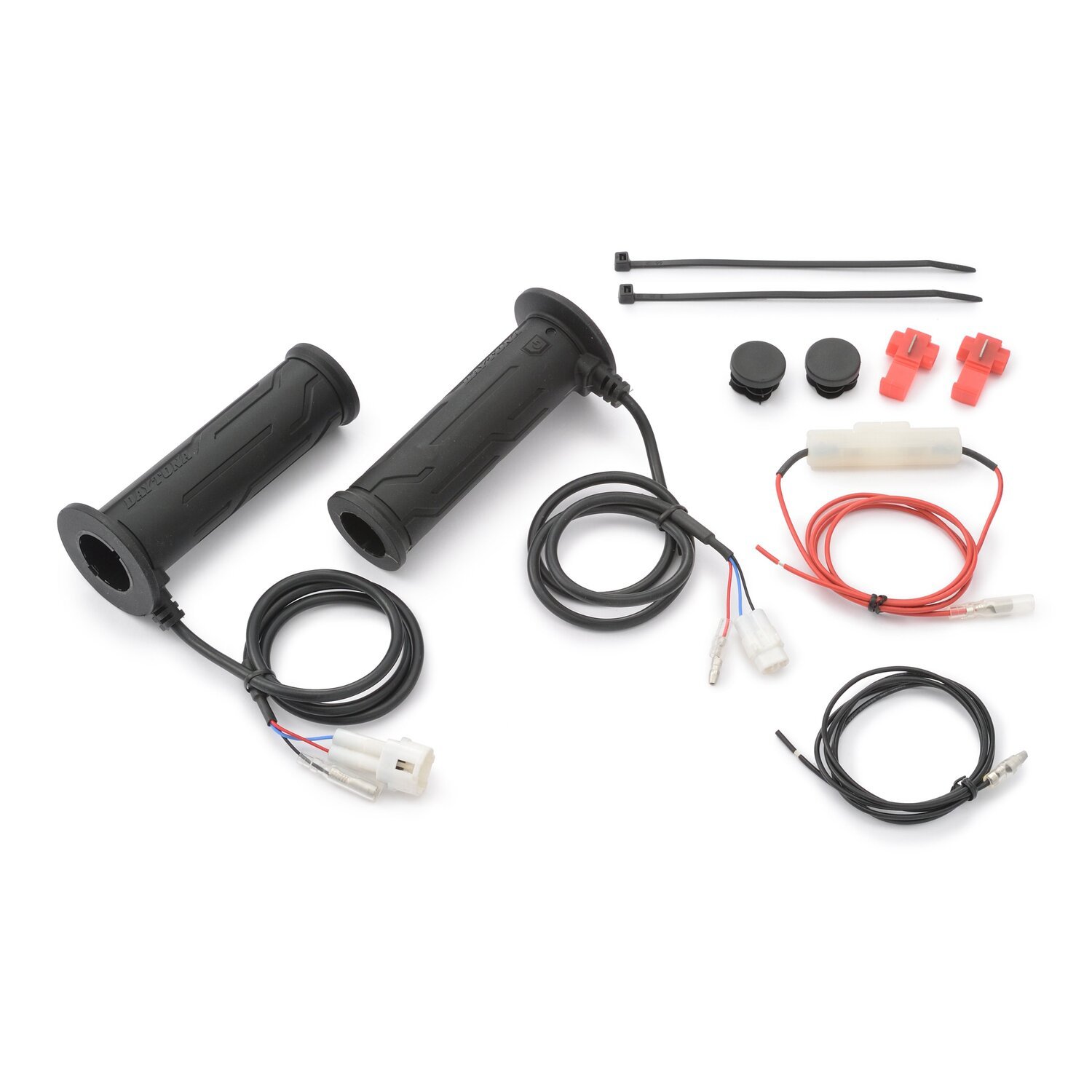 Daytona, heated grips, for 7/8" (22mm) handlebars, Black