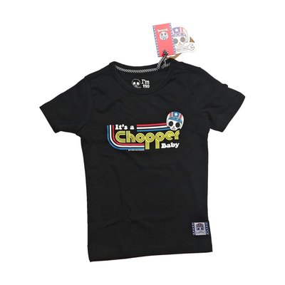 Bobby Bolt, born to be bold! Adventurous, streetwise, rebel, brave, naughty. For the next generation bikers we have the It's a chopper baby t-shirt made from soft 100% organic cotton jersey fabric for ultimate daily comfort. Be bold be brave!