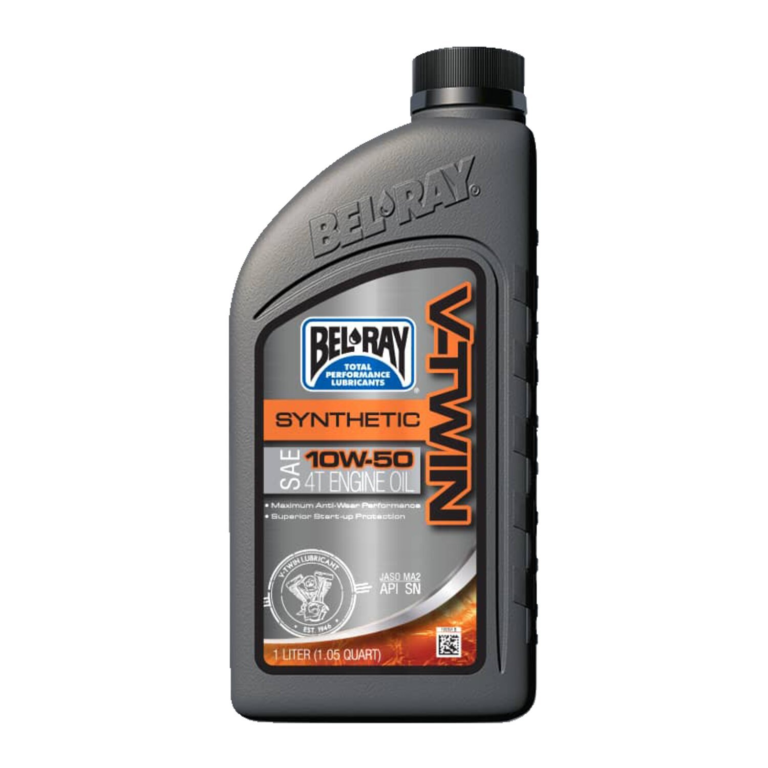 Bel-Ray V-Twin synthetic motor oil, 10W50. 1L