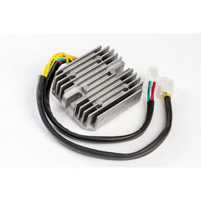 Rick's Motorsport Electrics aftermarket rectifier-regulator that is a direct replacement for NS400R Honda street bike rectifier-regulators with OE# 31600-KM9-000. Designed to OEM specifications.
