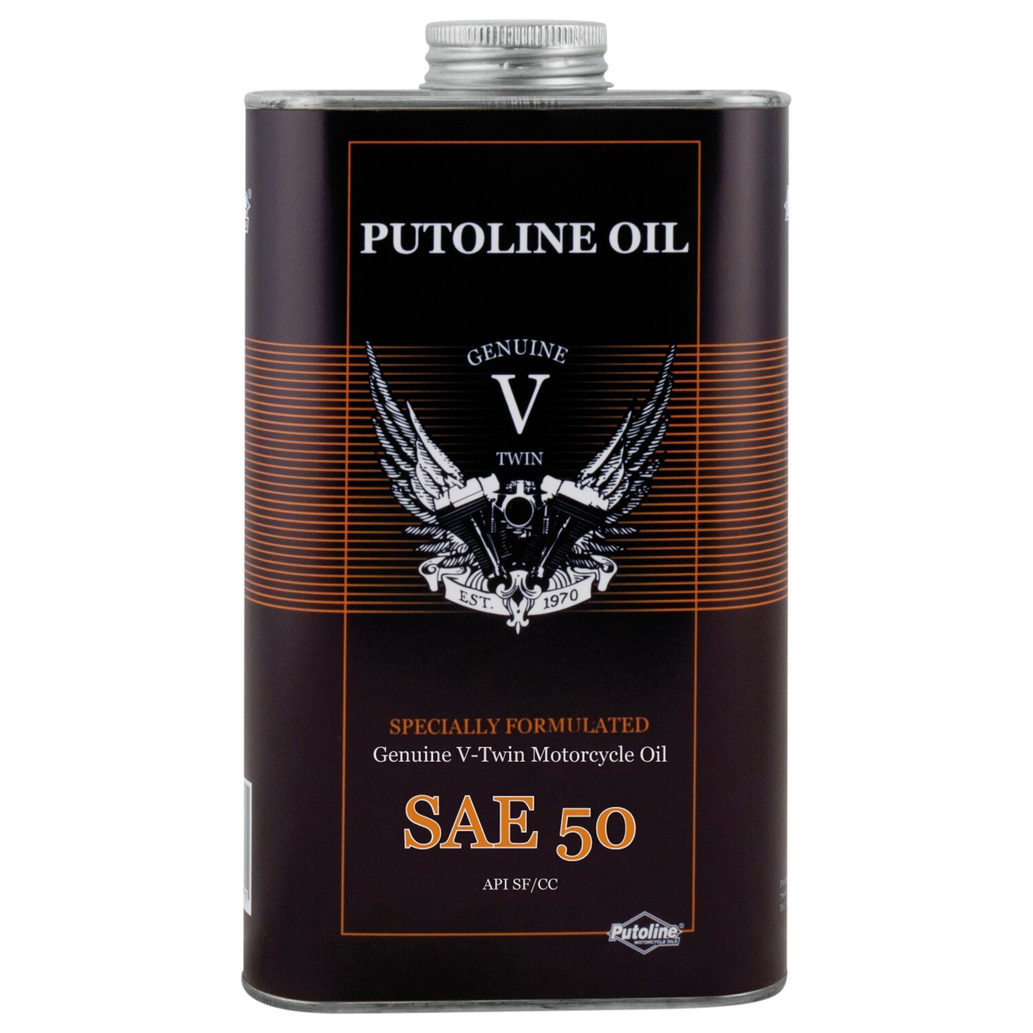 Putoline, SAE 50 mono grade mineral motor oil. 1 liter