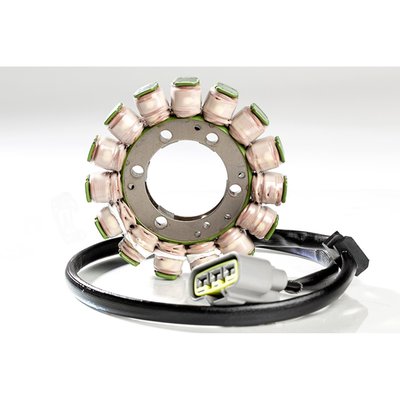 Aftermarket stator that is designed to the OE specs. It is a direct replacement for OE# 21003-0107.
