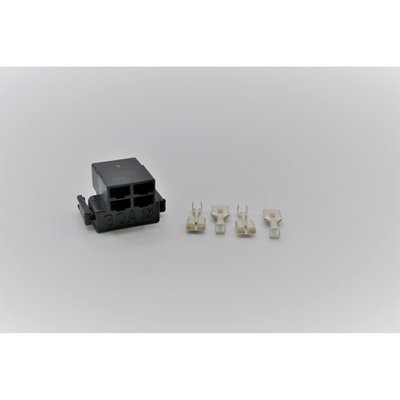 This is a connector set with terminals for the mate to the solenoid switch connector for Rick's 65-103 & 65-108.