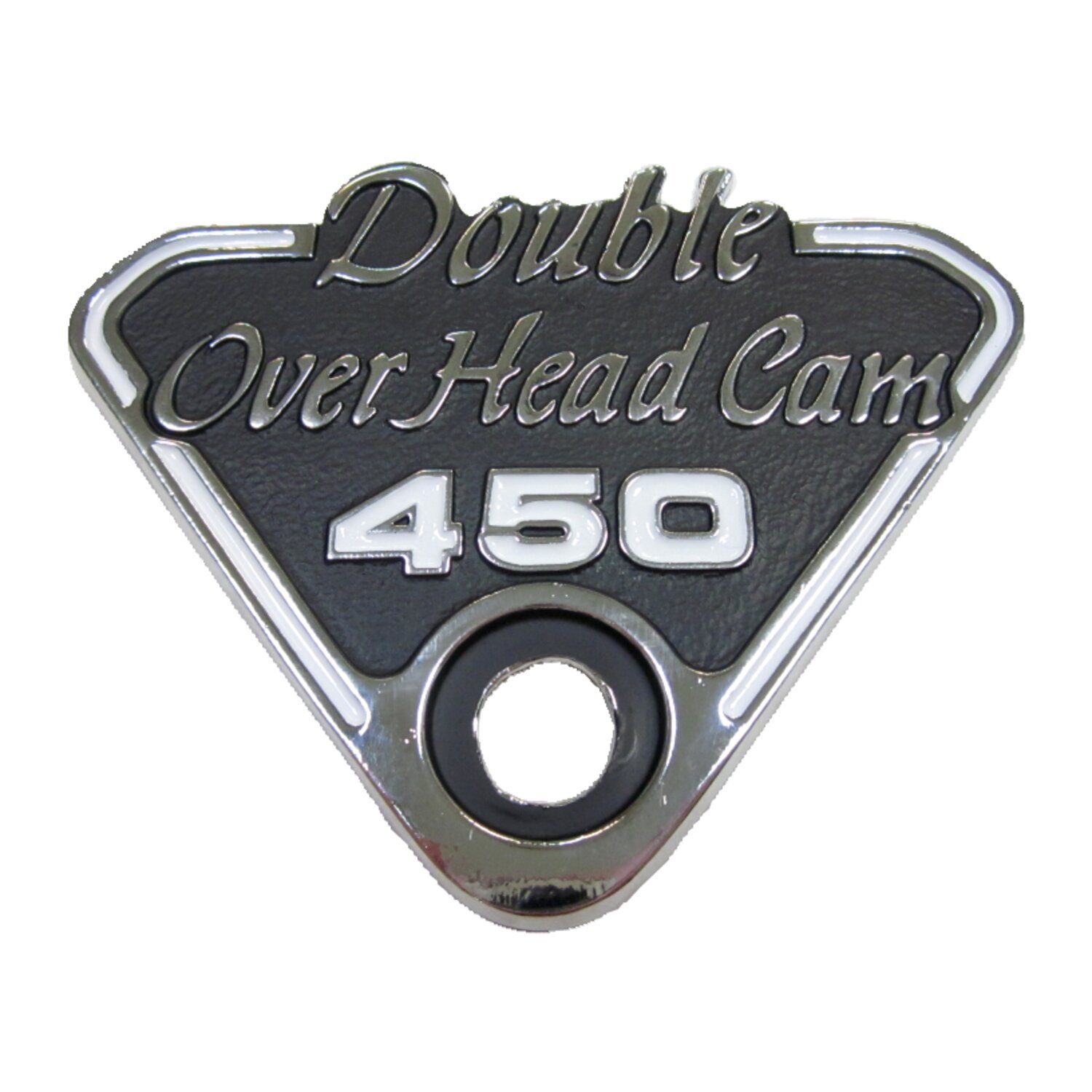 Honda side cover emblem, DOHC, Silver