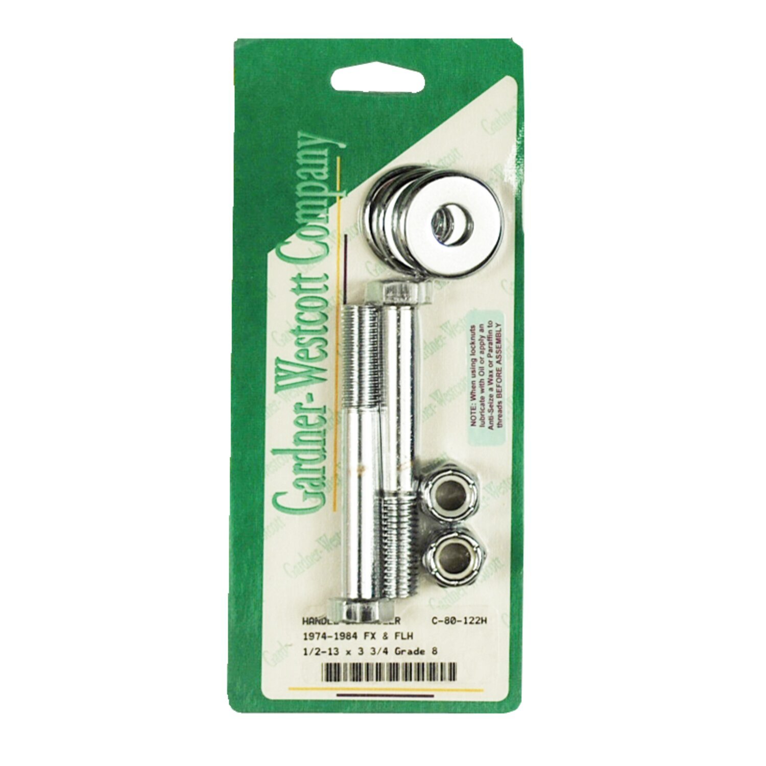 Riser bolt kit 1/2-13 x 3-3/4 inch hex