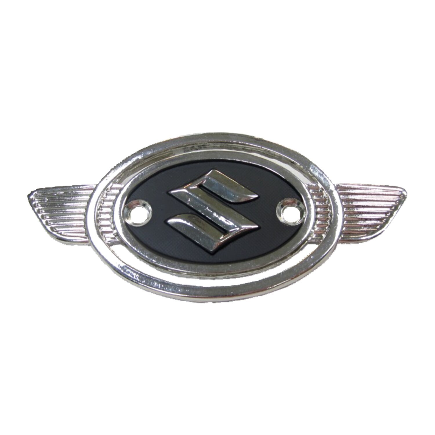 Suzuki fuel tank emblem, Silver, black