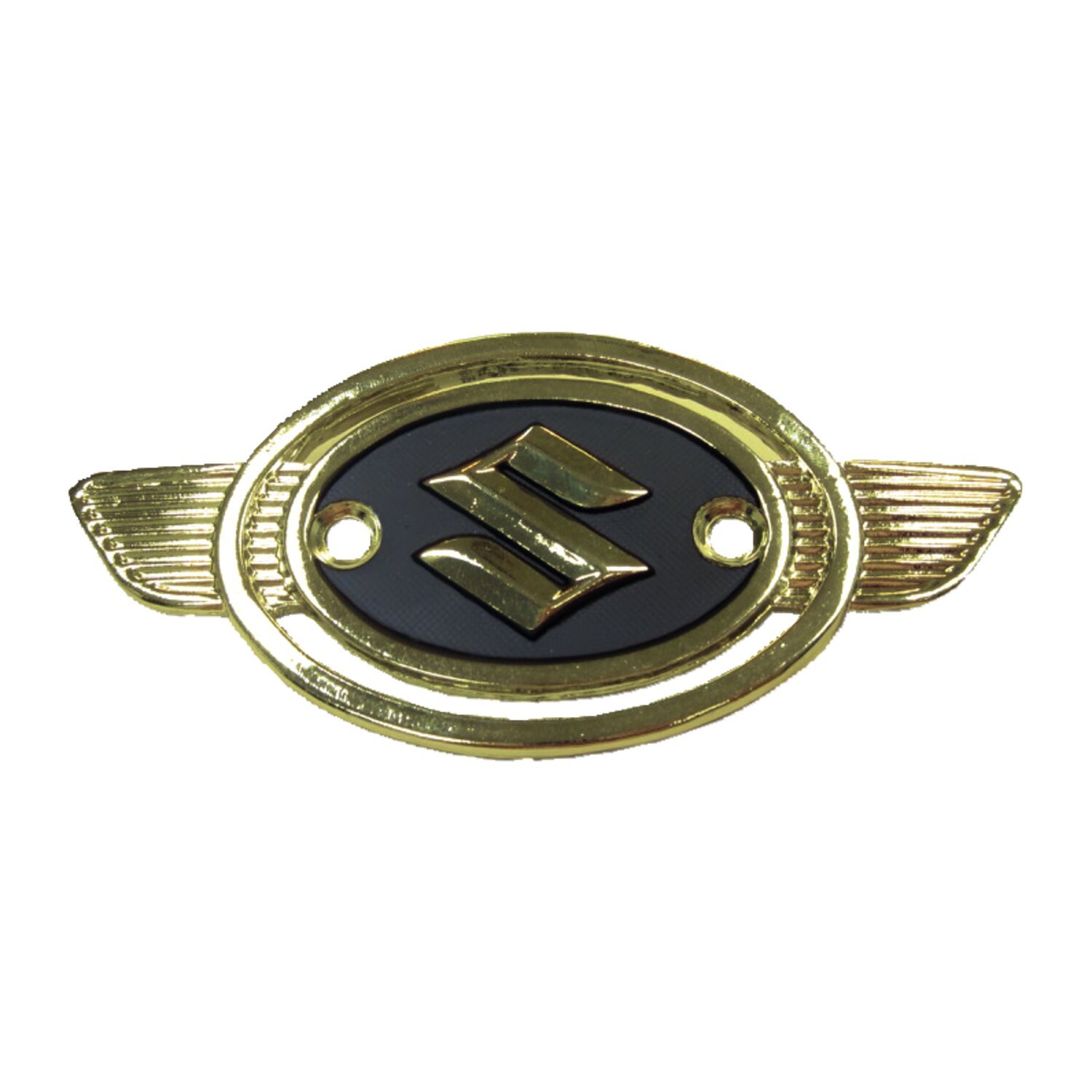 Suzuki fuel tank emblem, Gold, black