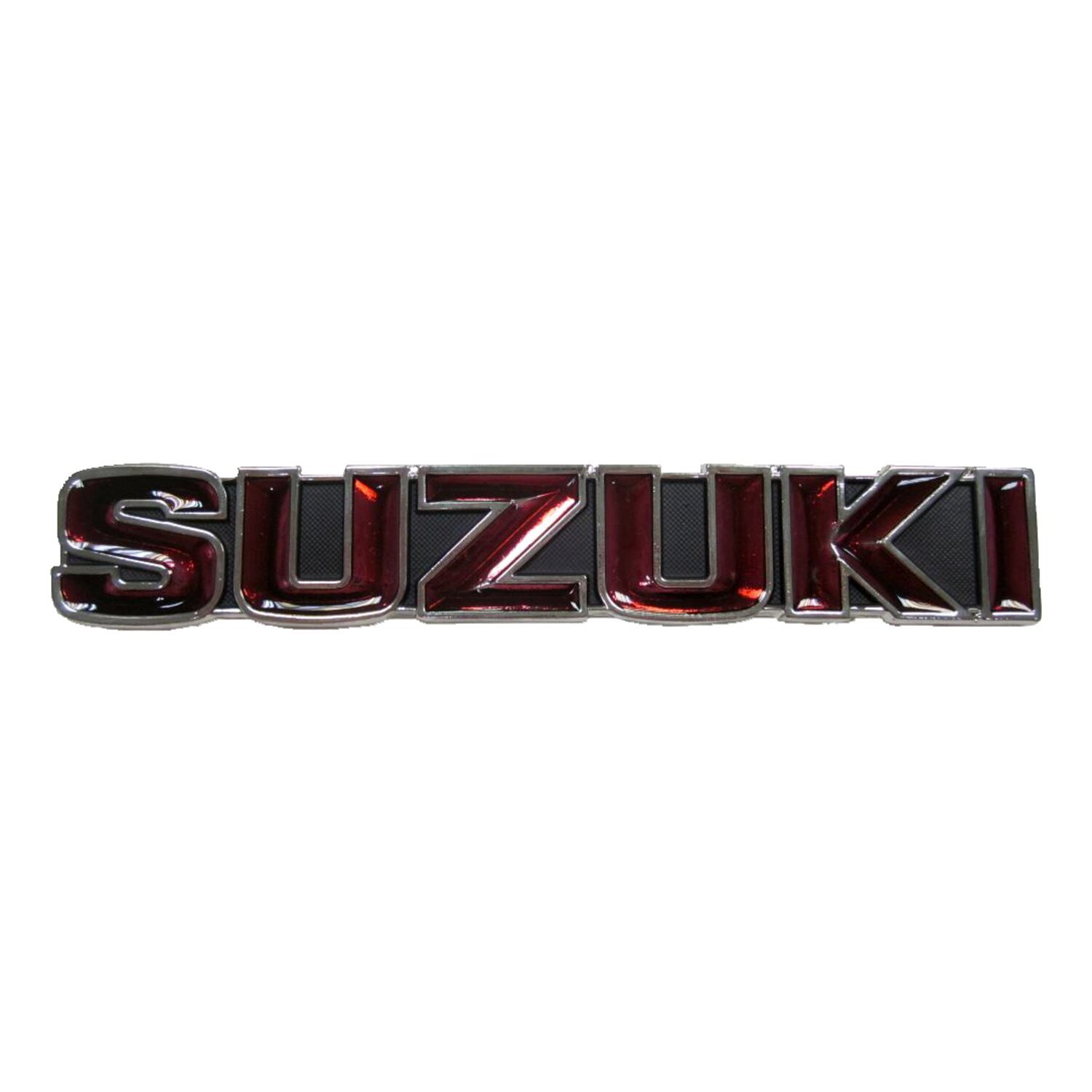 Suzuki gas tank emblem, Black, red