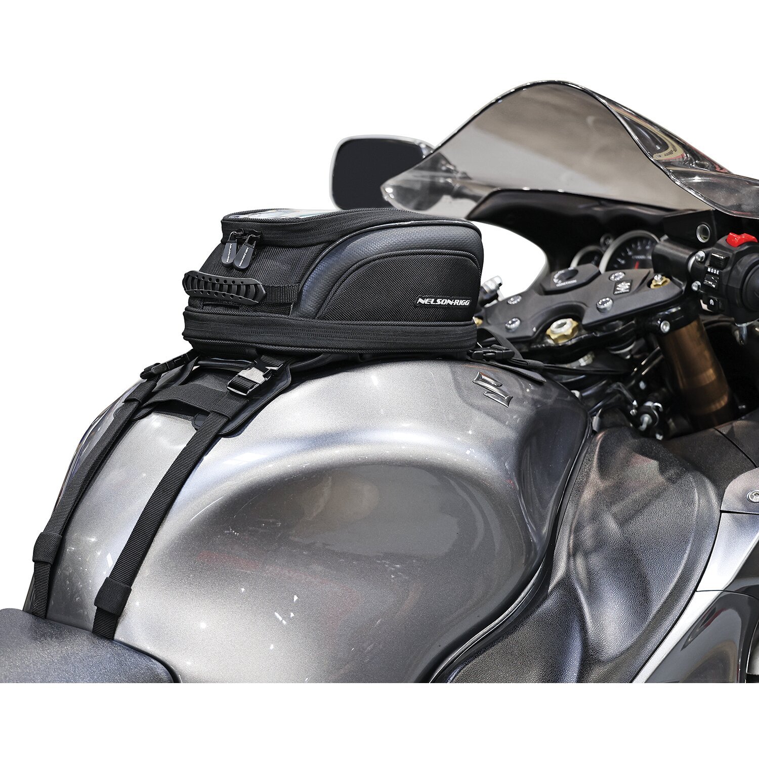 Nelson-Rigg, Commuter lite magnetic/strap tank bag. 5.8L