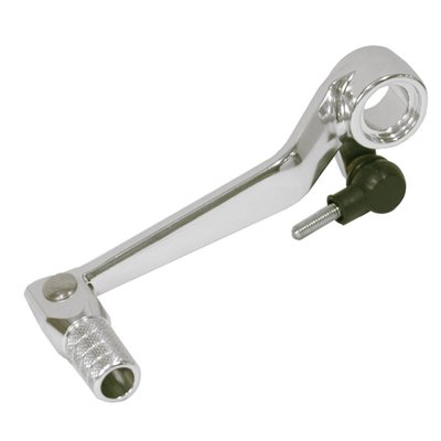 Forged from super tough aircraft grade 6061 T6 aluminum alloy. Folding tip reduces crash damage. OE fitment with aggressively knurled tip for slip free shifting.
