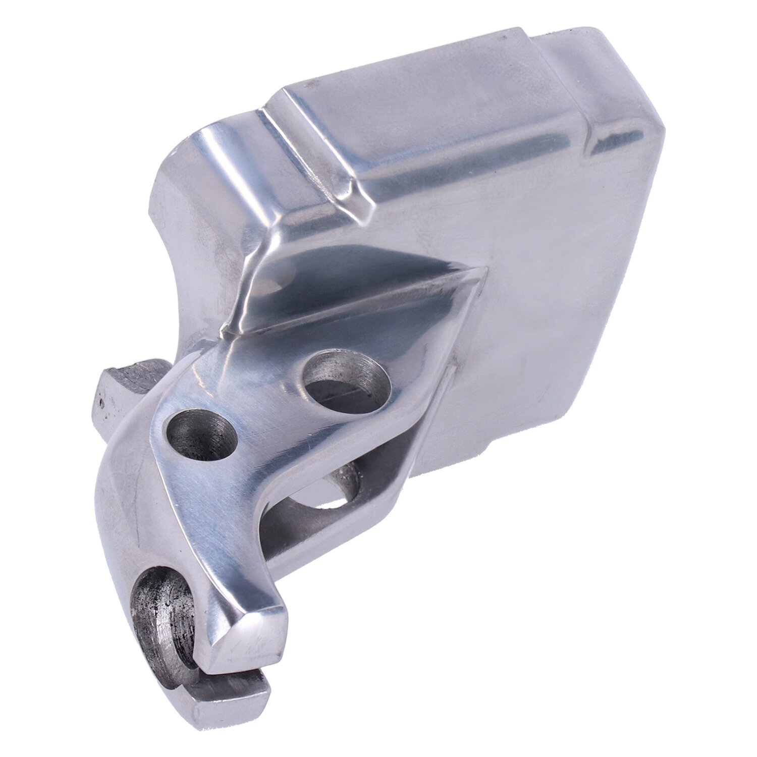 Polished clutch lever bracket, Silver