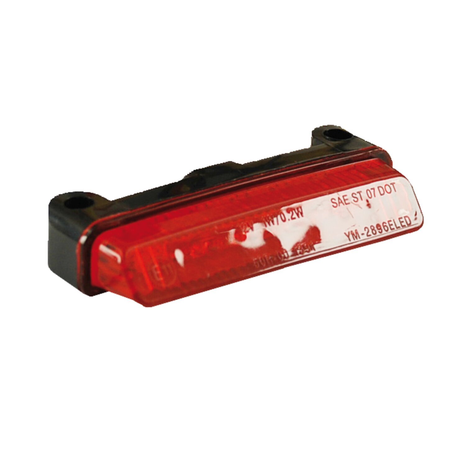 Donovan, mini LED taillight. Black. Red lens