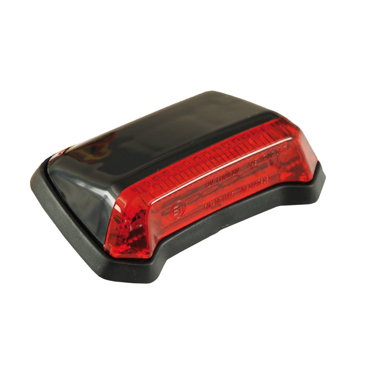 Nitro, mini fender LED taillight. Black. Red lens