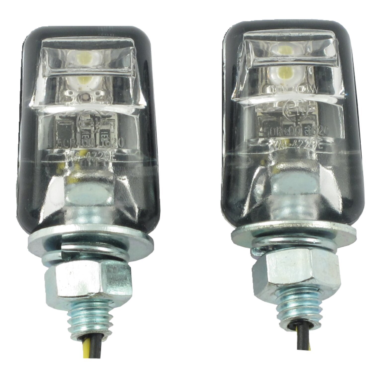 Picco, lighted license plate bolt set, Black