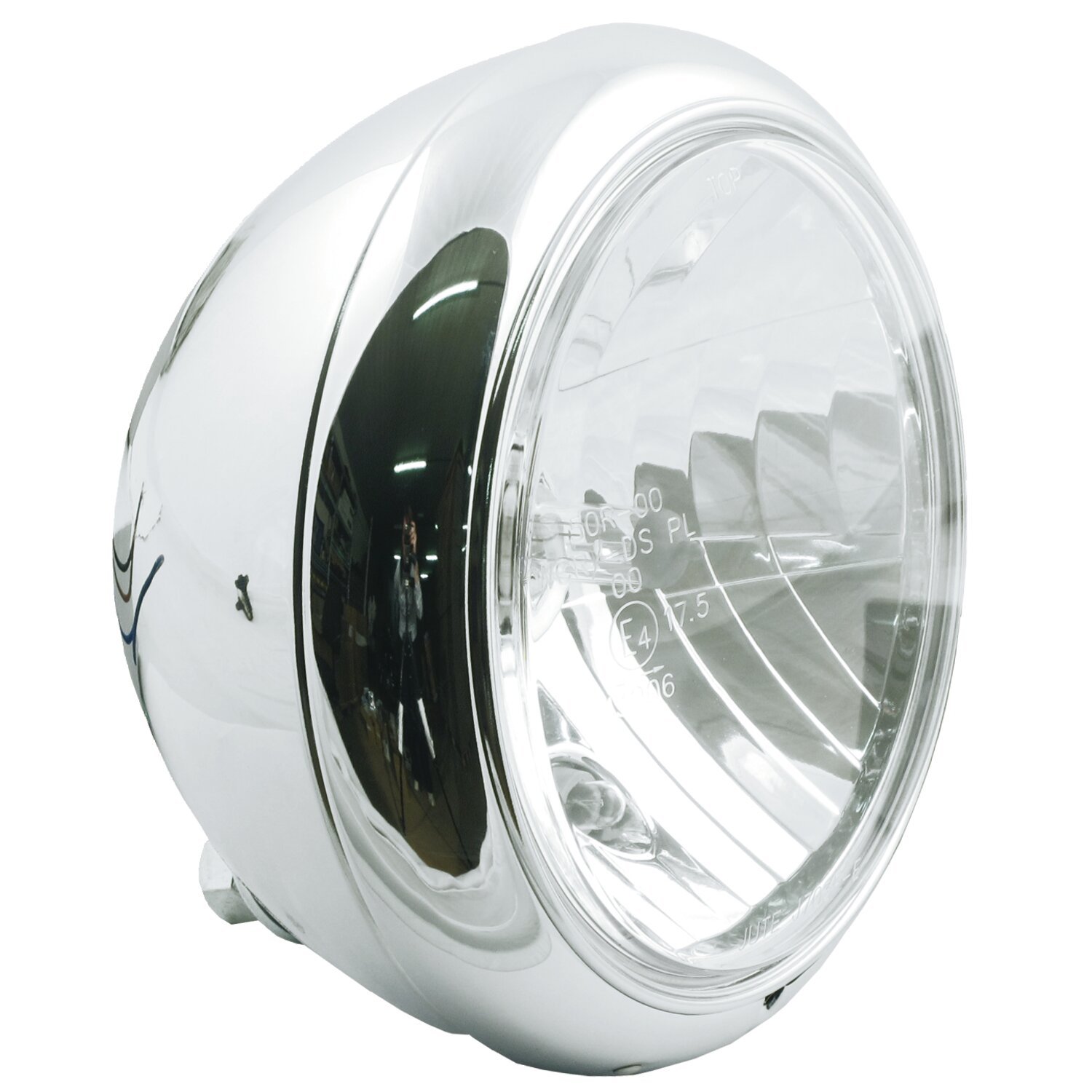 7" gladiator FL style H4 headlamp, Chrome