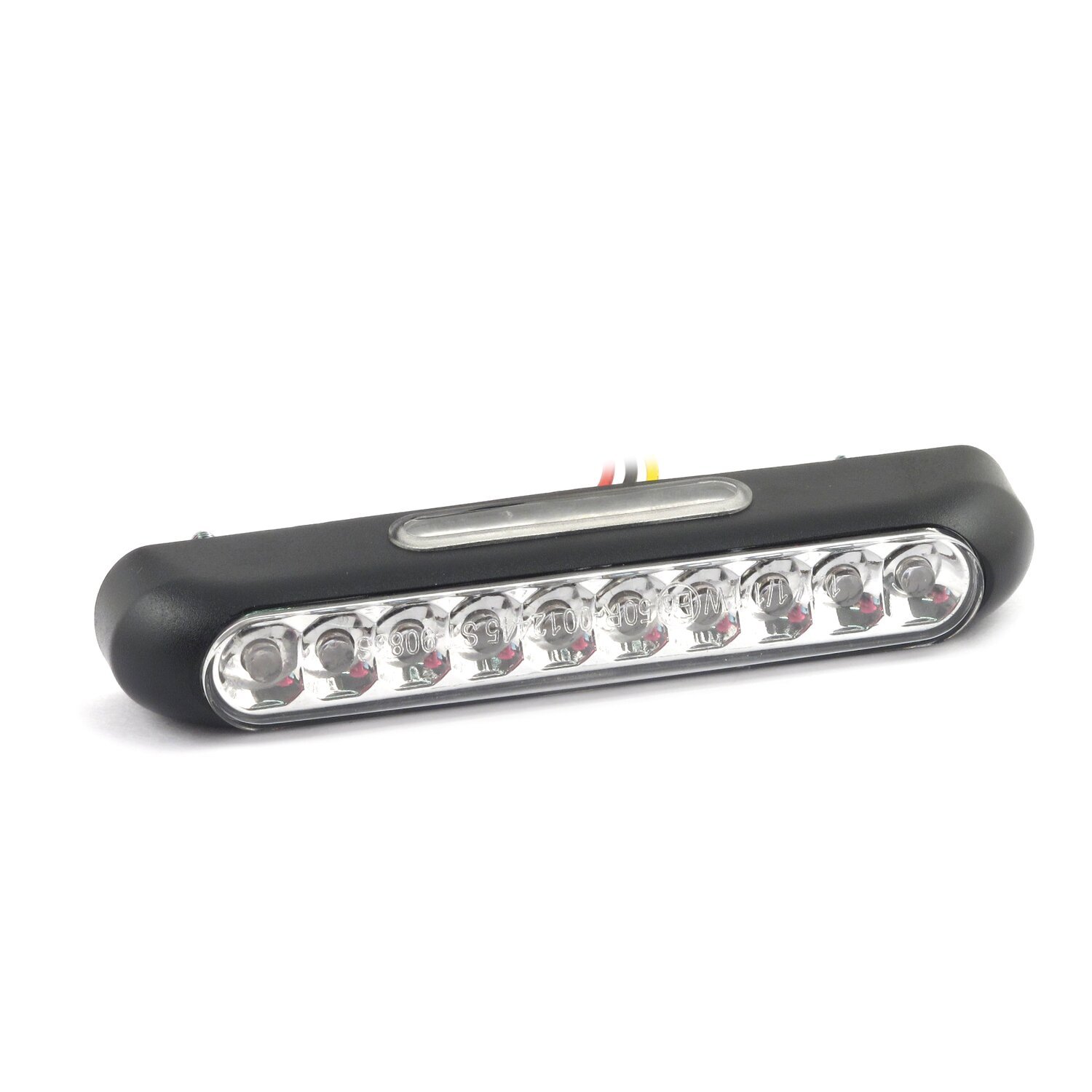 Ledline, LED taillight. Black. Clear lens
