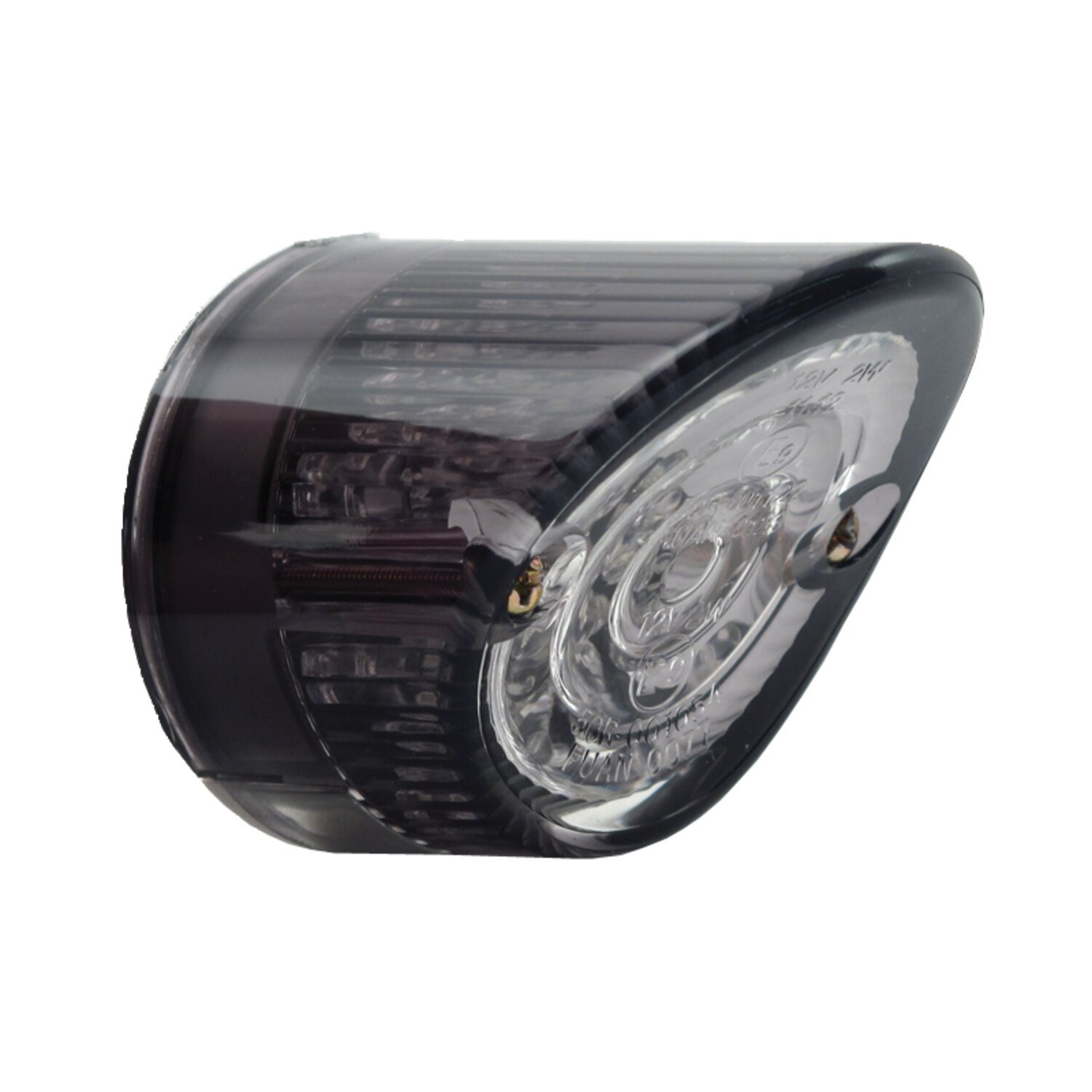 Sharknose LED taillight. Smoke lens, Gray
