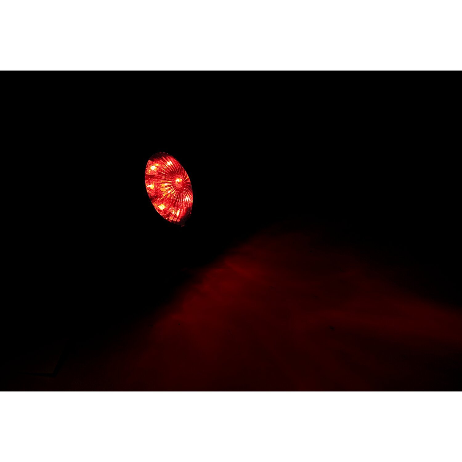 Bates style LED taillight. Black. Red lens